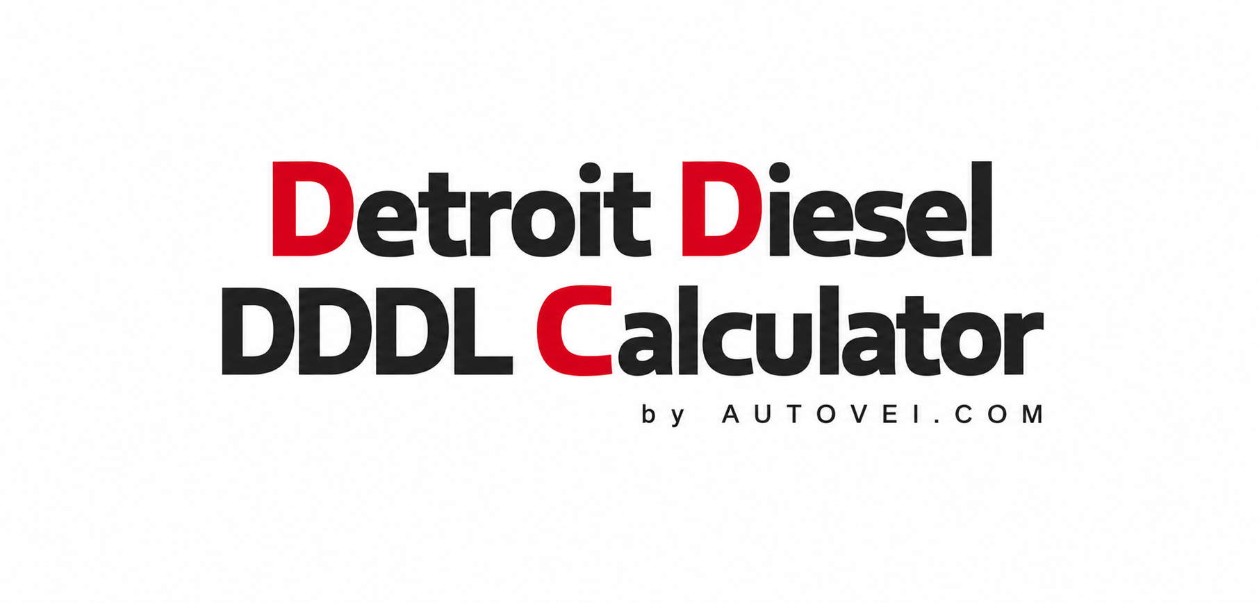 Detroit Diesel DDDL Calculator by autovei.com